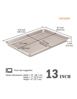 Chefmade WK9042 Non-stick Cookie Sheet 13-Inch 【现货】