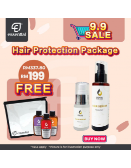  【September Special】Package C Essential Hair Serum 120ml + Serum 50ml Free travel set 3in1