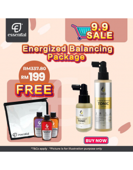  【September Special】Package D: Essential Hair Tonic 120ML + 50ml Free 3in1 travel set