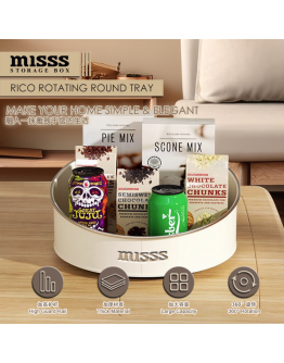 Misss【Storage】Rico Rotation Round Tray【New Design】