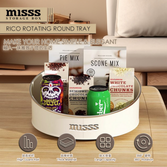 Misss【Storage】Rico Rotation Round Tray【New Design】