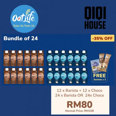 OatLife Oat Milk 250ml. Free 3 sachets 【Bundle Of 24】