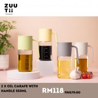 ZUUTii 【Bundle of 2】Oil Dispenser with Handle 手把油醋瓶 550ML x2