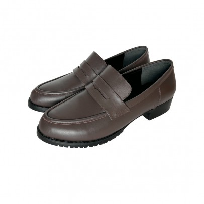 Brunii 原味沉浸經典小牛皮樂福低跟鞋