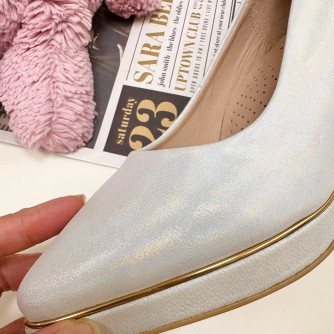 Brunii 時光詩篇前高氣墊尖頭高跟鞋