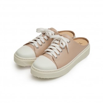 Brunii 白雲飄飄牛皮後空穆勒休閒鞋