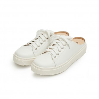 Brunii 白雲飄飄牛皮後空穆勒休閒鞋