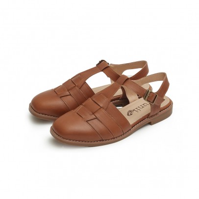 Brunii 荷魯斯之眼編織方頭漁夫涼鞋