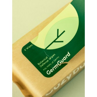 CozyBunny GermGuard Anti-Bacterial Botanical Defense Wipes (6s)
