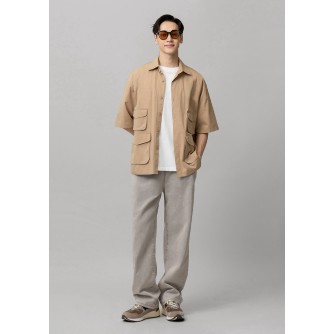 CHECK 2 CHECK 寬鬆直筒抽繩牛仔褲