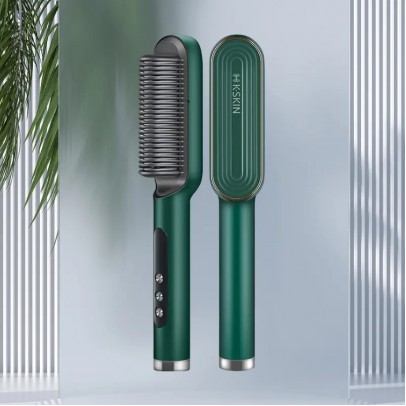 K.SKIN 負離子直发梳  綠色 K380D - Green