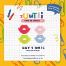 Zuutii 【Bundle of 4】Kiss Me Sponge Free Suction