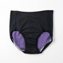 Go&Move【簡約版】夜用加長加量高腰吸血內褲(6片衛生棉)靜謐黑 High-Waisted Rayon Leak-proof Briefs - Overnight, Maxi, Heavy Flow