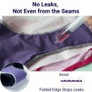 Go&Move【簡約版】夜用加長加量高腰吸血內褲(6片衛生棉)靜謐黑 High-Waisted Rayon Leak-proof Briefs - Overnight, Maxi, Heavy Flow