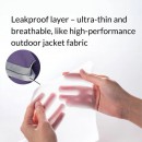 Go&Move【簡約版】夜用加長加量高腰吸血內褲(6片衛生棉)靜謐黑 High-Waisted Rayon Leak-proof Briefs - Overnight, Maxi, Heavy Flow