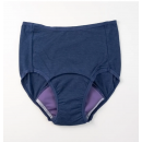 Go&Move【簡約版】日用加量高腰吸血內褲黛青藍 High-Waisted Rayon Leak-proof Briefs - Daytime, Heavy Flow