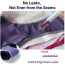 Go&Move【簡約版】日用加量高腰吸血內褲黛青藍 High-Waisted Rayon Leak-proof Briefs - Daytime, Heavy Flow