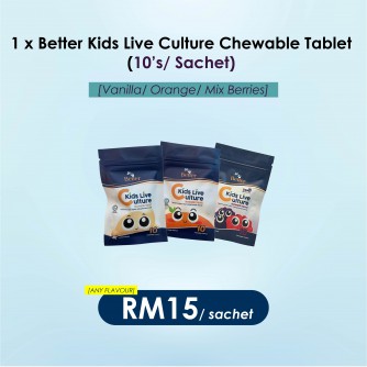 Better Kids Live Culture Chewable Tablet (10s/Sachet)