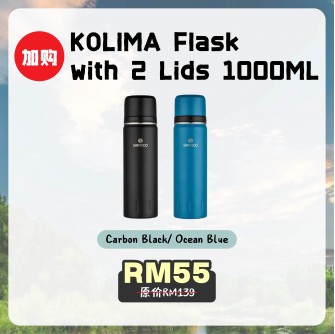PWP SANTECO KOLIMA FLASK WITH 2 LIDS 1000ML