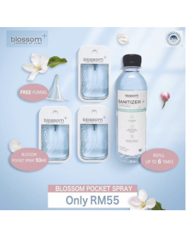 Blossom Pocket Spray Package (Spray 50ml x3pcs + Refill x1)