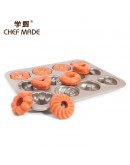 chefmade 12 cup non-stick donut pan 12连甜甜圈模 WK9288 【现货】
