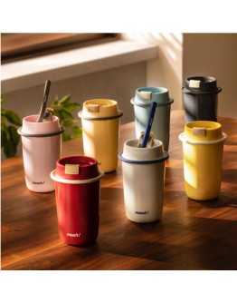 mosh! Thermal Latte Tumbler with Straw 480ml 