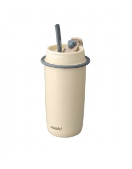 mosh! Thermal Latte Tumbler with Straw 480ml 
