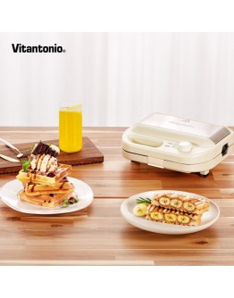 Vitantonio Waffle & Hot Sand Baker -白色 【超級配套】含三文治烤盘 + Waffle烤盘 + Cupcake烤盘 + Mini Tar 烤盘 +辣媽食譜 【預計9月尾發貨】